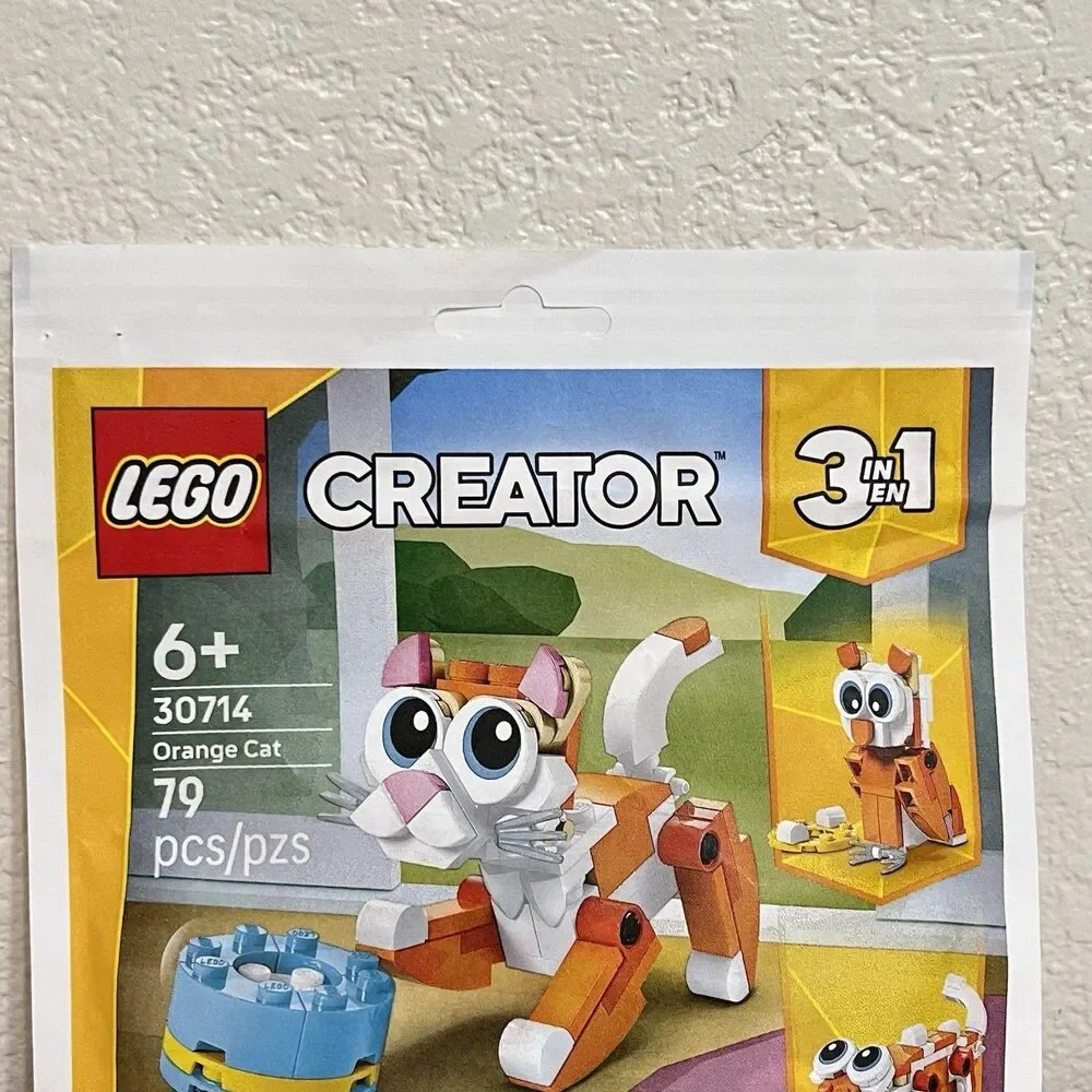 Lego Creator 3-in-1 Orange Cat Building Toy 30714 79 PCS SEALED